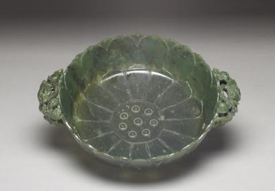 图片[2]-Jade lotus-shaped washer, Qing dynasty (1644-1911)-China Archive